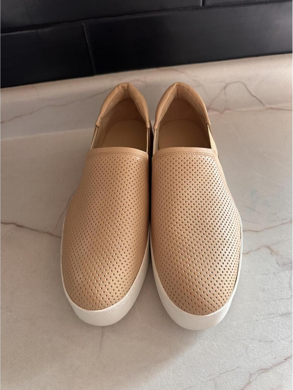 NEW VINCE Warren II Platform Sneaker Shoes Marble Beige Tan Women’s sz 8.5 EU 39 - Picture 6 of 15